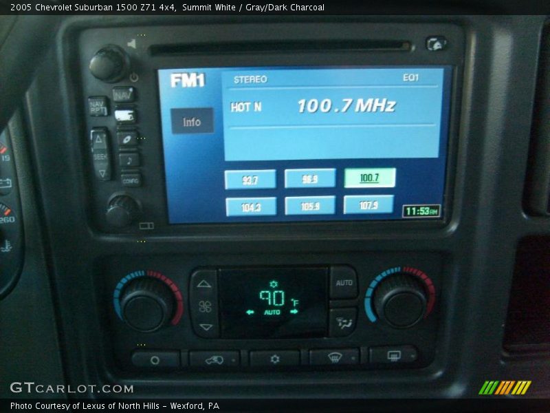 Summit White / Gray/Dark Charcoal 2005 Chevrolet Suburban 1500 Z71 4x4