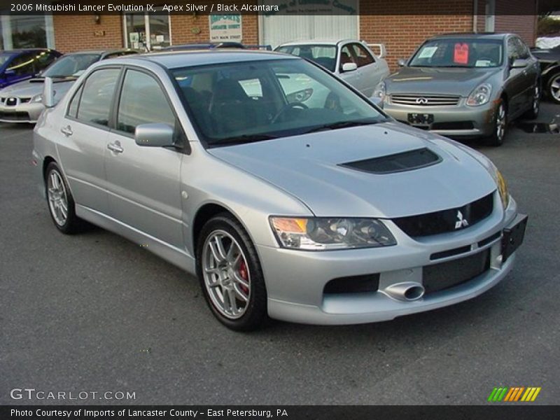 Apex Silver / Black Alcantara 2006 Mitsubishi Lancer Evolution IX