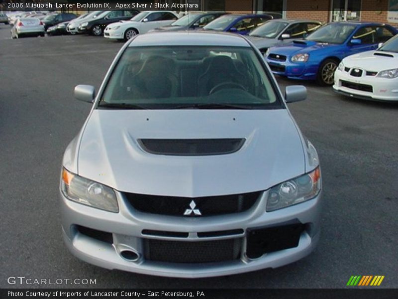 Apex Silver / Black Alcantara 2006 Mitsubishi Lancer Evolution IX