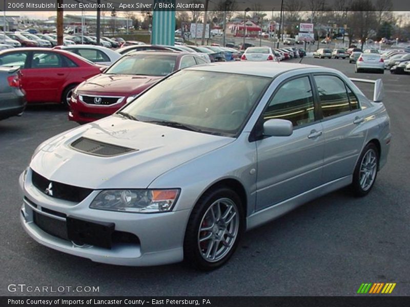 Apex Silver / Black Alcantara 2006 Mitsubishi Lancer Evolution IX