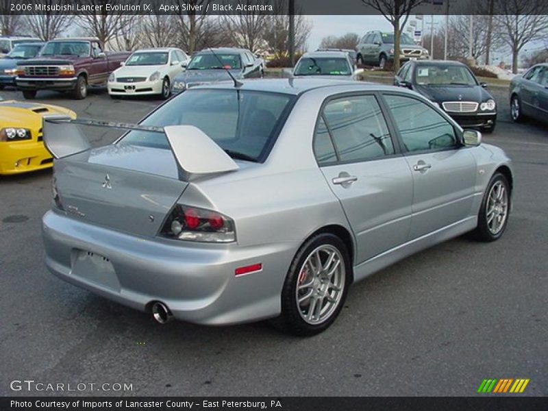 Apex Silver / Black Alcantara 2006 Mitsubishi Lancer Evolution IX