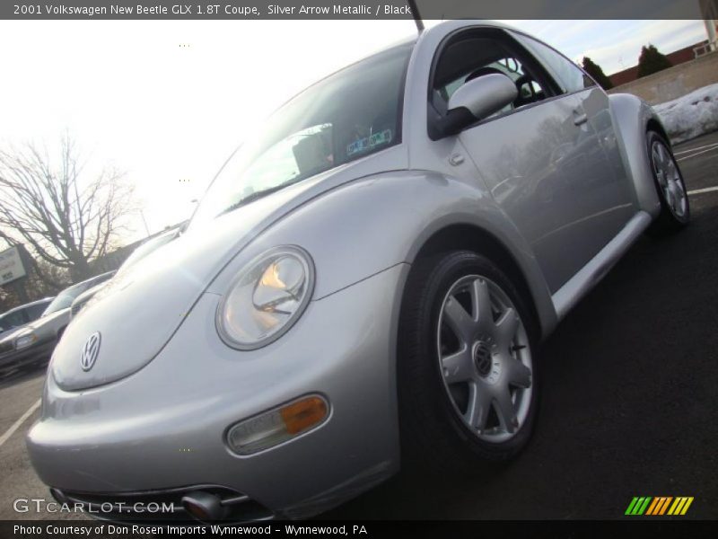 Silver Arrow Metallic / Black 2001 Volkswagen New Beetle GLX 1.8T Coupe