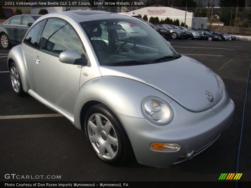 Silver Arrow Metallic / Black 2001 Volkswagen New Beetle GLX 1.8T Coupe