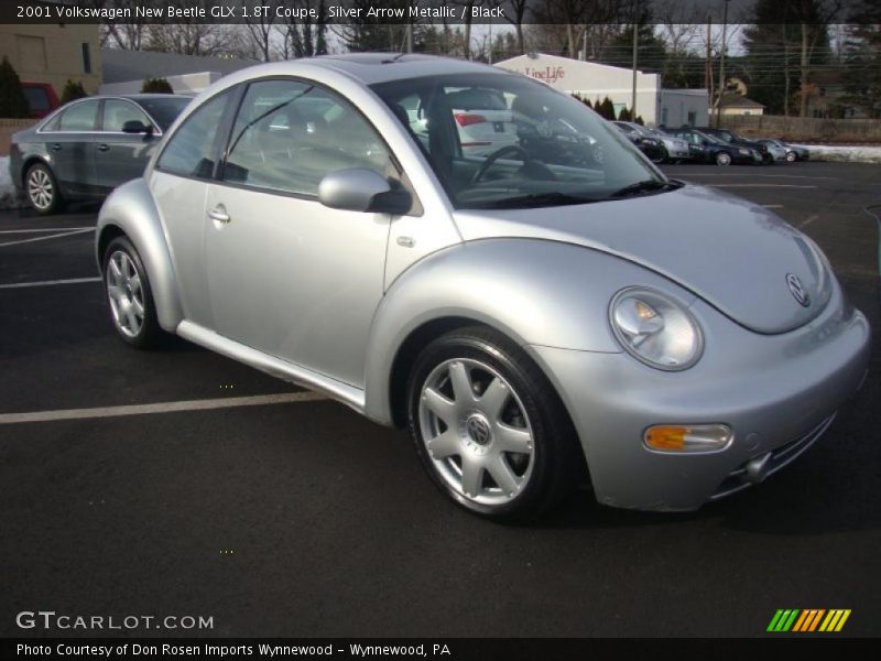 Silver Arrow Metallic / Black 2001 Volkswagen New Beetle GLX 1.8T Coupe