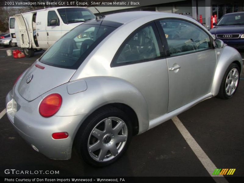 Silver Arrow Metallic / Black 2001 Volkswagen New Beetle GLX 1.8T Coupe