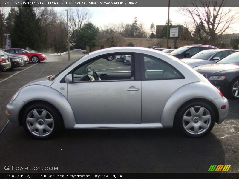 Silver Arrow Metallic / Black 2001 Volkswagen New Beetle GLX 1.8T Coupe
