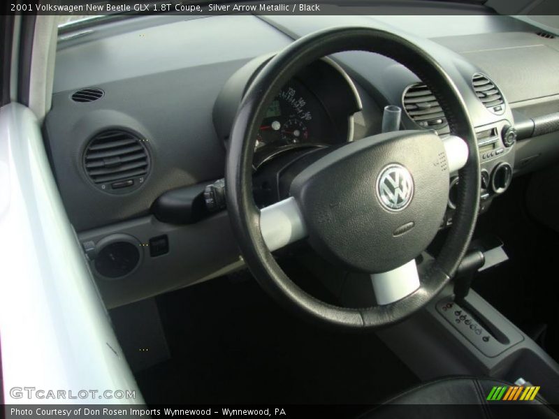 Silver Arrow Metallic / Black 2001 Volkswagen New Beetle GLX 1.8T Coupe