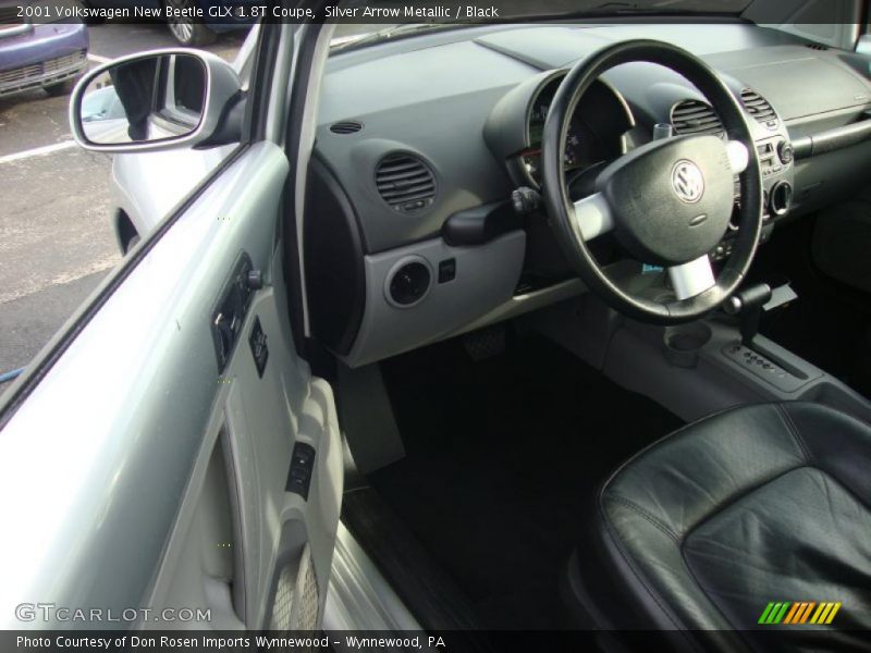 Silver Arrow Metallic / Black 2001 Volkswagen New Beetle GLX 1.8T Coupe