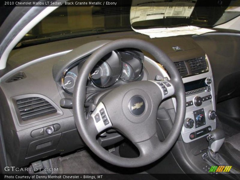 Black Granite Metallic / Ebony 2010 Chevrolet Malibu LT Sedan