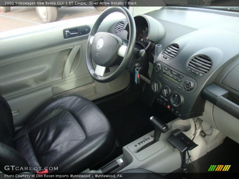 Silver Arrow Metallic / Black 2001 Volkswagen New Beetle GLX 1.8T Coupe