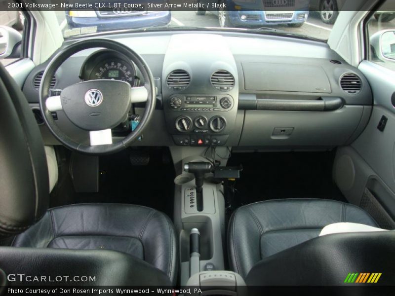 Silver Arrow Metallic / Black 2001 Volkswagen New Beetle GLX 1.8T Coupe