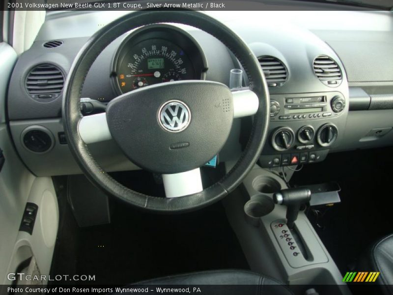 Silver Arrow Metallic / Black 2001 Volkswagen New Beetle GLX 1.8T Coupe