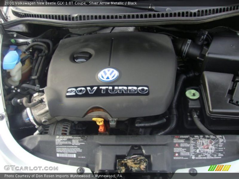 Silver Arrow Metallic / Black 2001 Volkswagen New Beetle GLX 1.8T Coupe