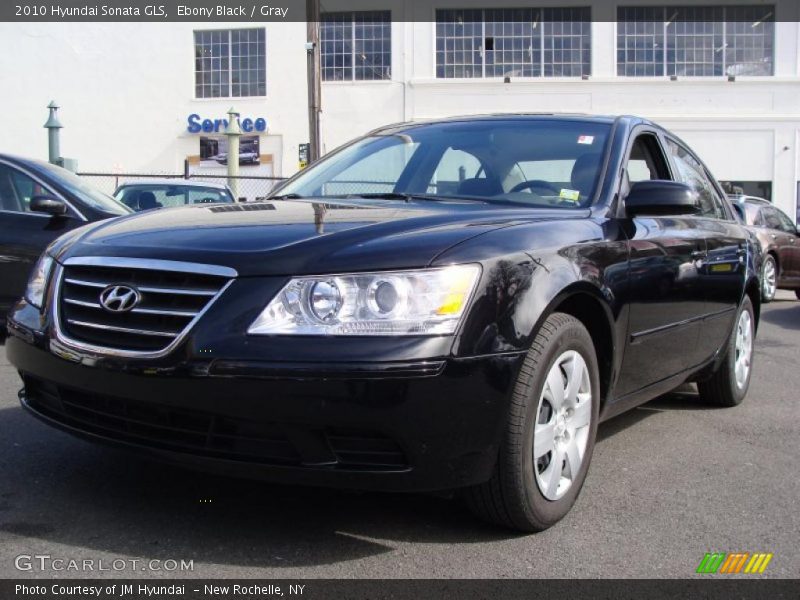 Ebony Black / Gray 2010 Hyundai Sonata GLS