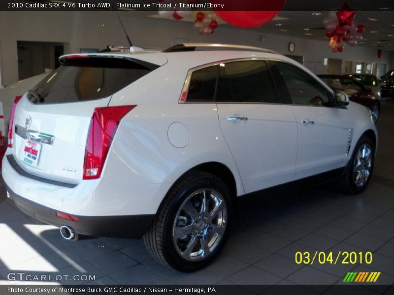 Platinum Ice Tricoat / Titanium/Ebony 2010 Cadillac SRX 4 V6 Turbo AWD