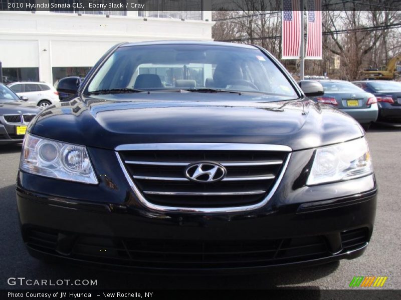 Ebony Black / Gray 2010 Hyundai Sonata GLS
