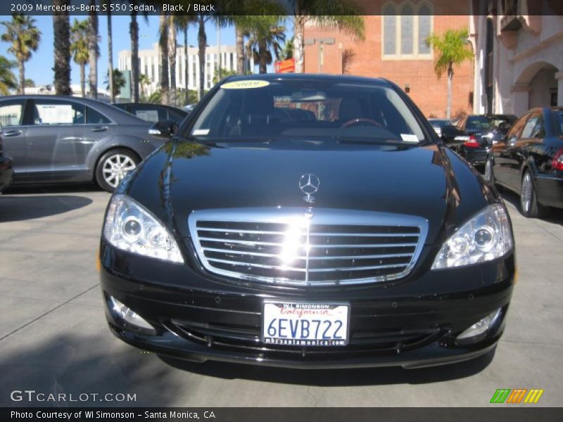 Black / Black 2009 Mercedes-Benz S 550 Sedan