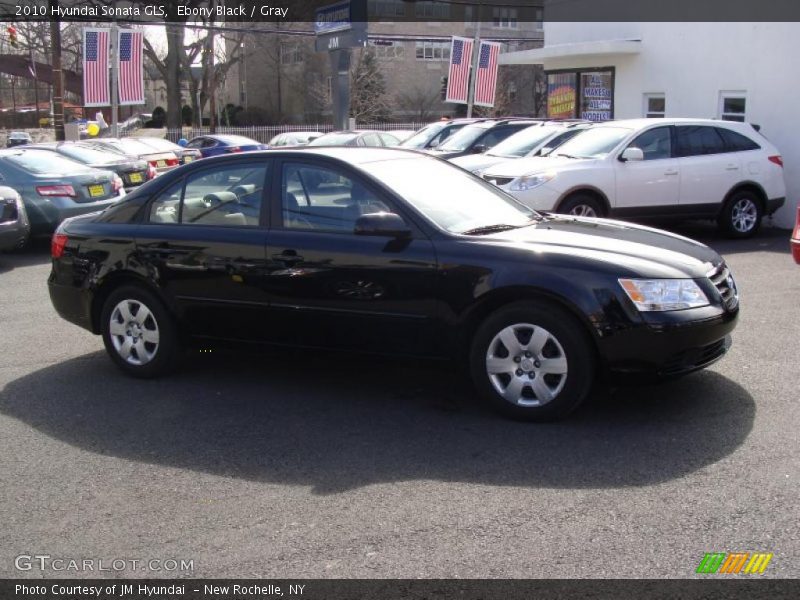 Ebony Black / Gray 2010 Hyundai Sonata GLS