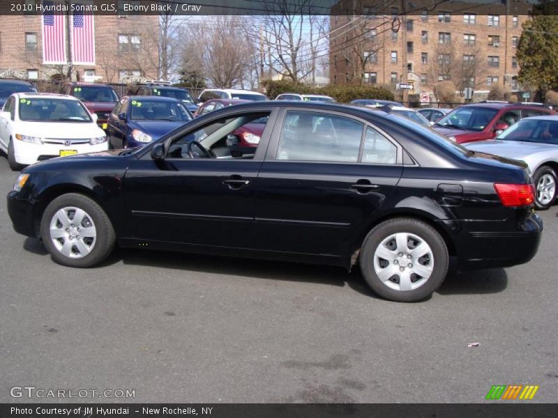 Ebony Black / Gray 2010 Hyundai Sonata GLS