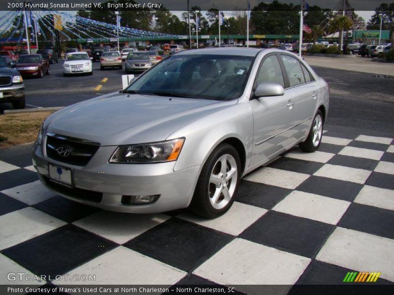 Bright Silver / Gray 2008 Hyundai Sonata Limited V6