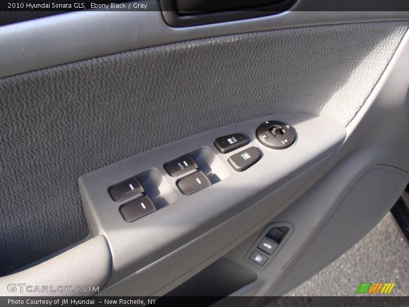 Ebony Black / Gray 2010 Hyundai Sonata GLS