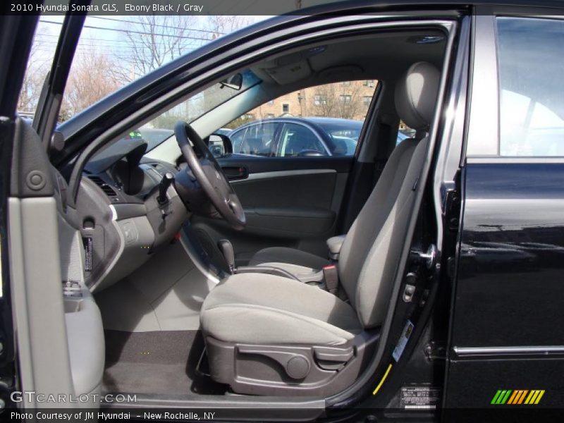 Ebony Black / Gray 2010 Hyundai Sonata GLS