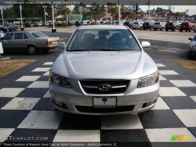 Bright Silver / Gray 2008 Hyundai Sonata Limited V6