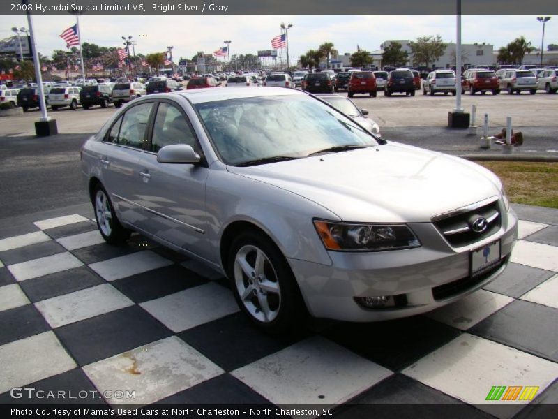 Bright Silver / Gray 2008 Hyundai Sonata Limited V6