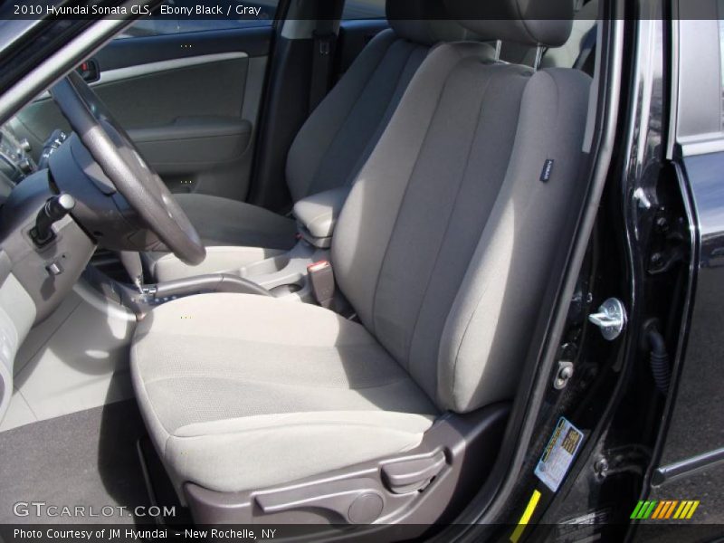 Ebony Black / Gray 2010 Hyundai Sonata GLS