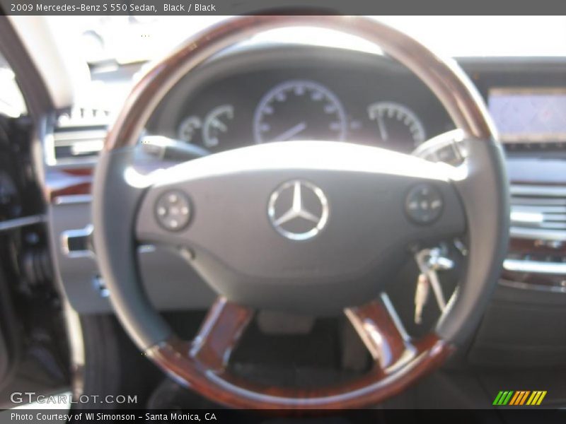 Black / Black 2009 Mercedes-Benz S 550 Sedan