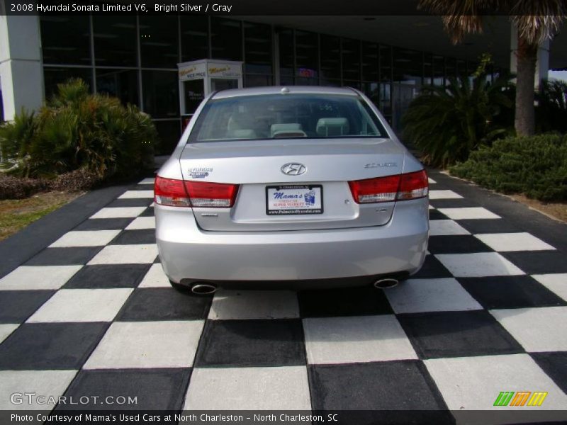 Bright Silver / Gray 2008 Hyundai Sonata Limited V6
