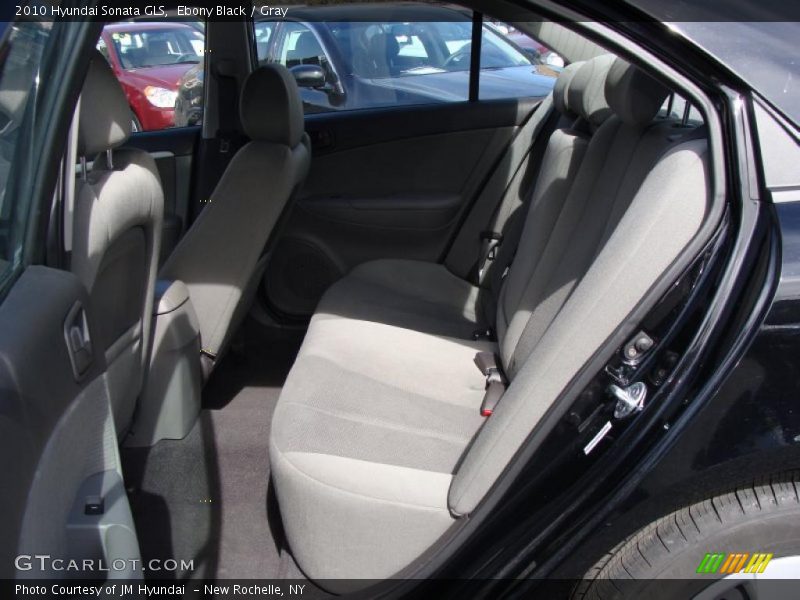 Ebony Black / Gray 2010 Hyundai Sonata GLS