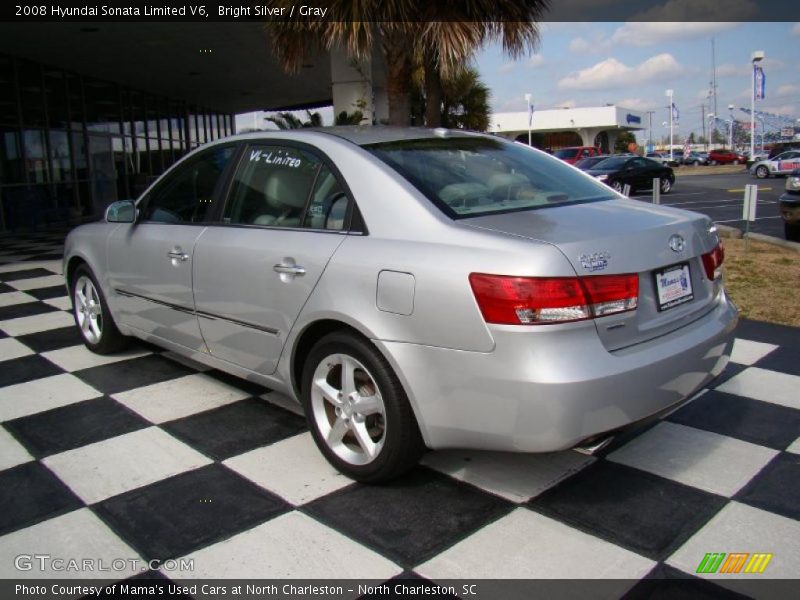 Bright Silver / Gray 2008 Hyundai Sonata Limited V6