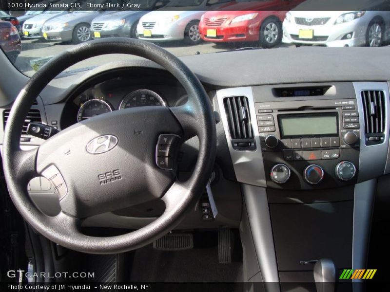 Ebony Black / Gray 2010 Hyundai Sonata GLS