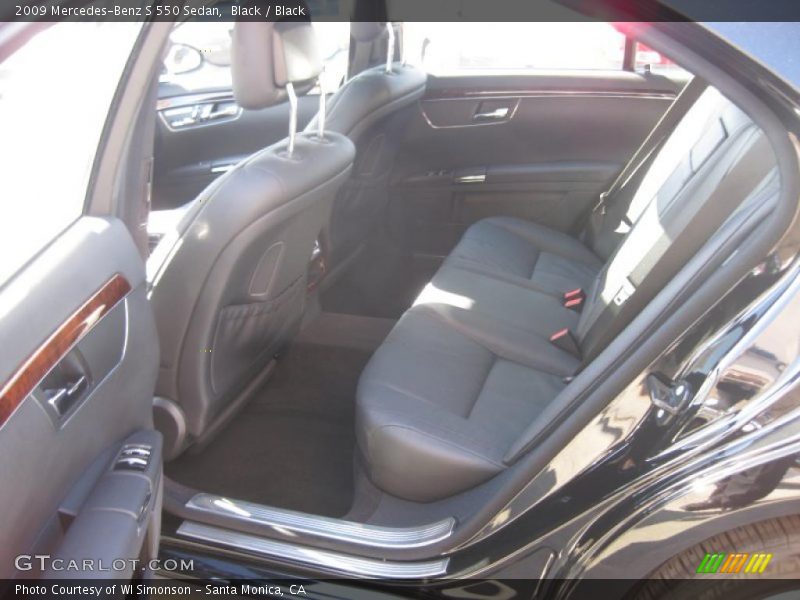 Black / Black 2009 Mercedes-Benz S 550 Sedan