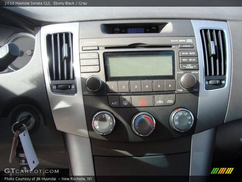 Ebony Black / Gray 2010 Hyundai Sonata GLS