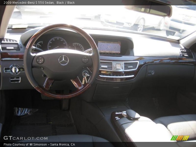 Black / Black 2009 Mercedes-Benz S 550 Sedan