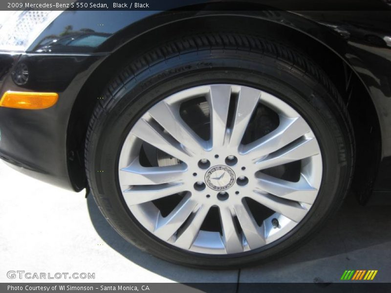 Black / Black 2009 Mercedes-Benz S 550 Sedan