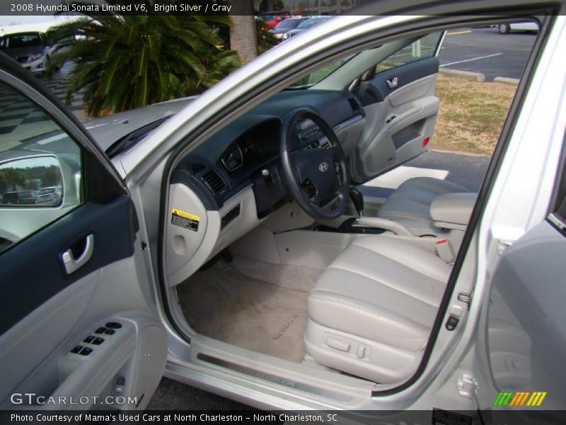 Bright Silver / Gray 2008 Hyundai Sonata Limited V6