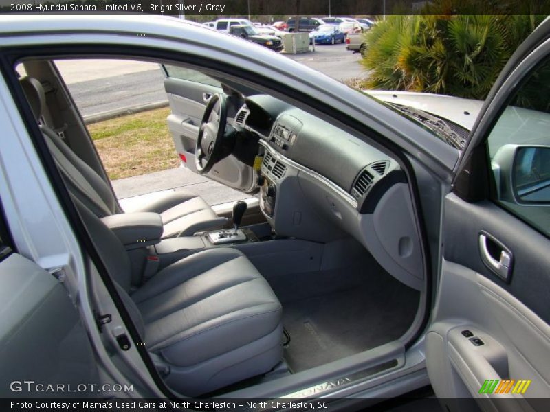 Bright Silver / Gray 2008 Hyundai Sonata Limited V6