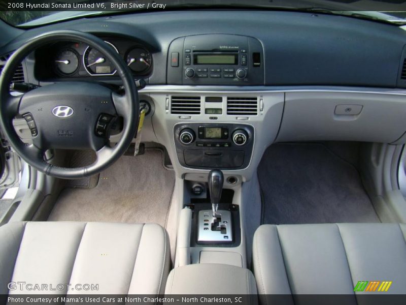 Bright Silver / Gray 2008 Hyundai Sonata Limited V6