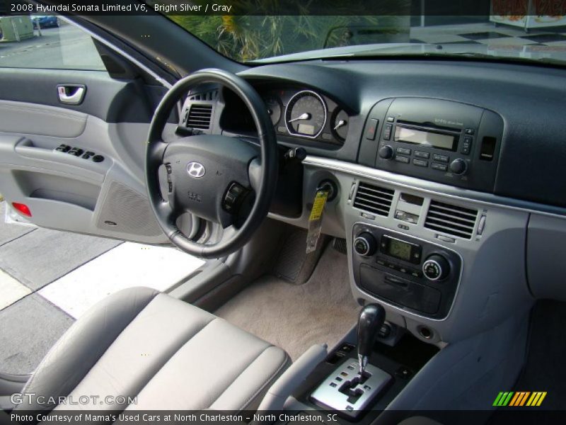 Bright Silver / Gray 2008 Hyundai Sonata Limited V6