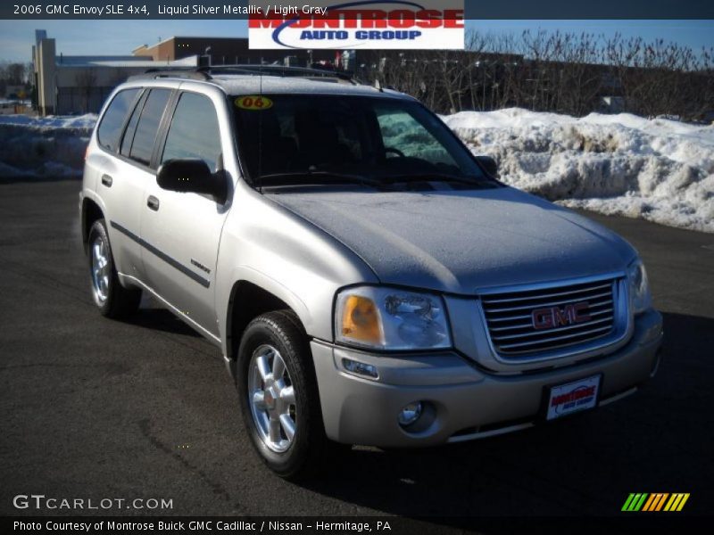 Liquid Silver Metallic / Light Gray 2006 GMC Envoy SLE 4x4