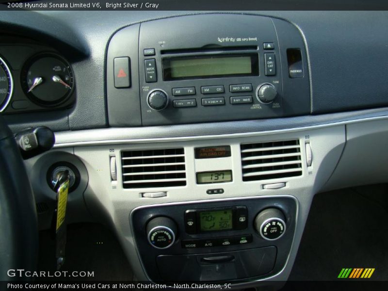 Bright Silver / Gray 2008 Hyundai Sonata Limited V6