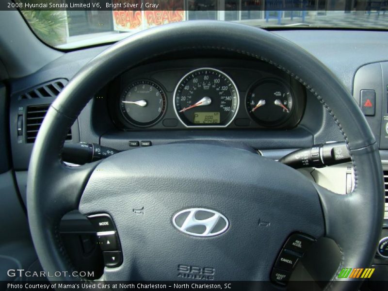 Bright Silver / Gray 2008 Hyundai Sonata Limited V6