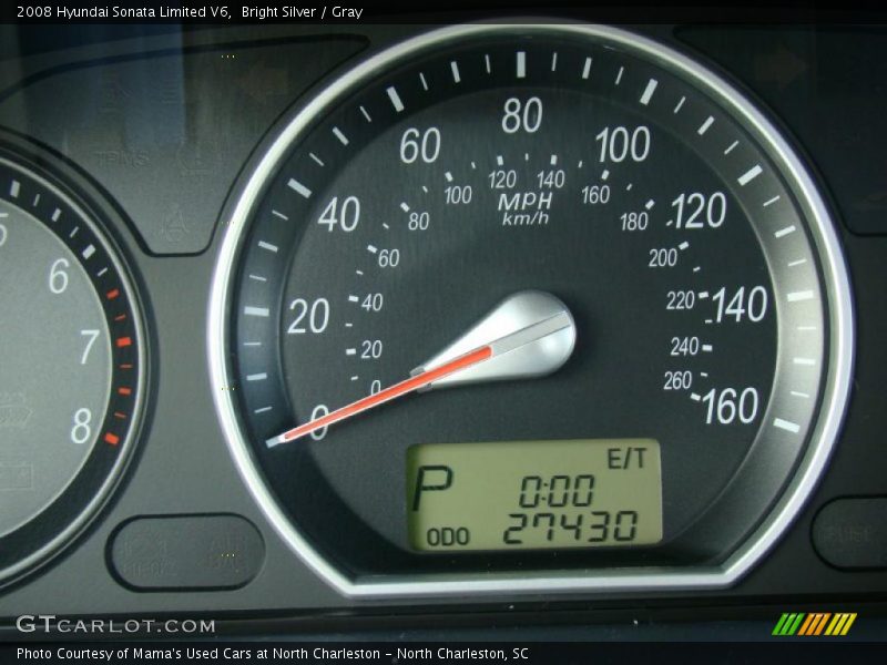 Bright Silver / Gray 2008 Hyundai Sonata Limited V6