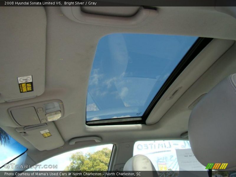 Bright Silver / Gray 2008 Hyundai Sonata Limited V6
