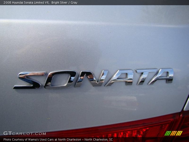 Bright Silver / Gray 2008 Hyundai Sonata Limited V6