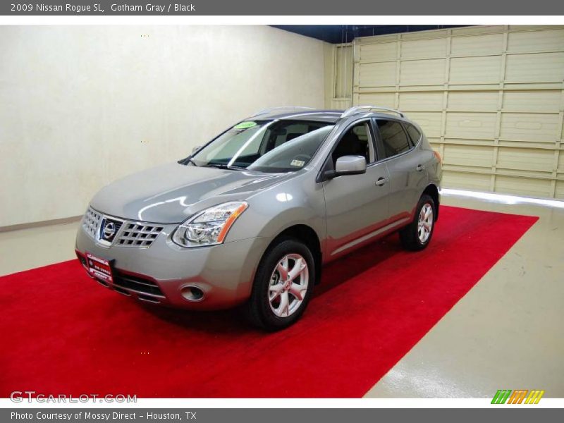 Gotham Gray / Black 2009 Nissan Rogue SL