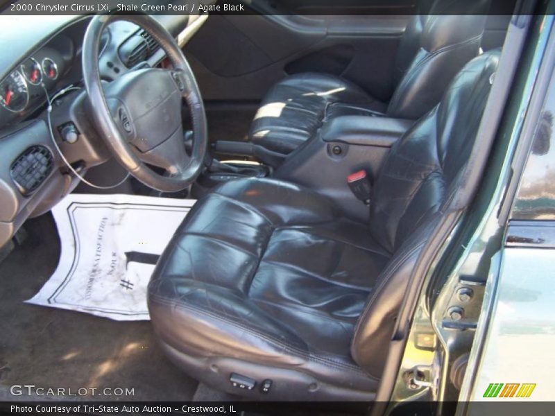Shale Green Pearl / Agate Black 2000 Chrysler Cirrus LXi